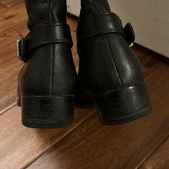 J. Crew black leather tall boots with zipper, size 6.5 - Picture 7 of 13